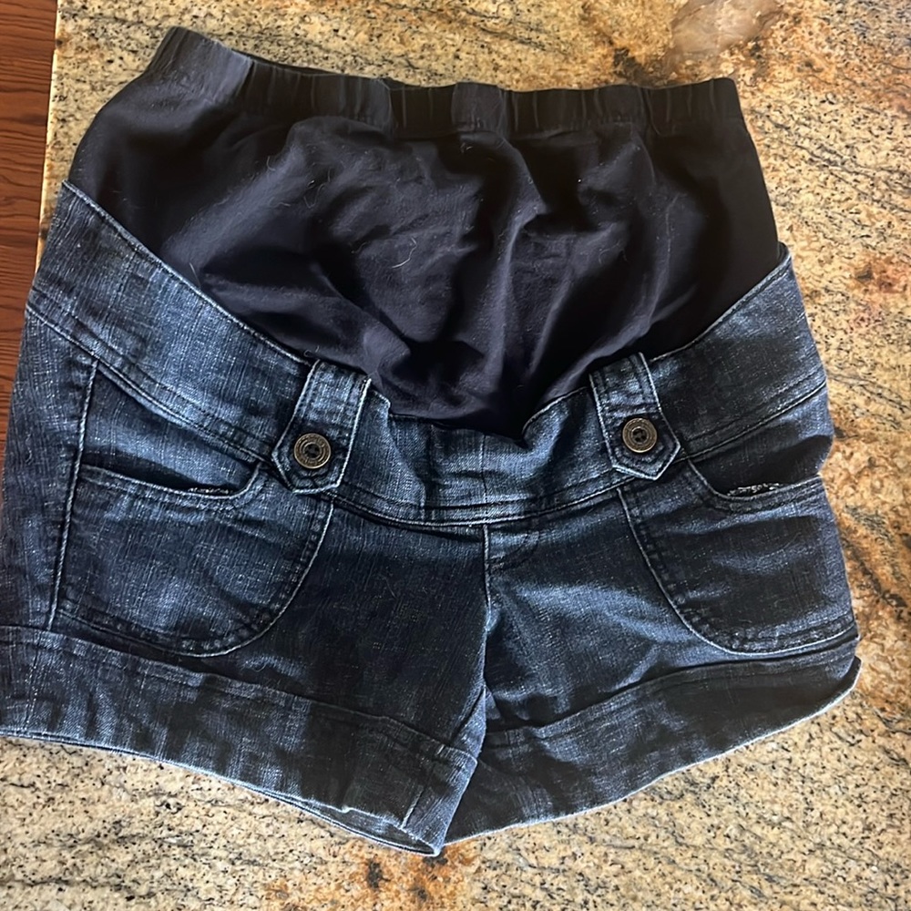 Denim Maternity Shorts